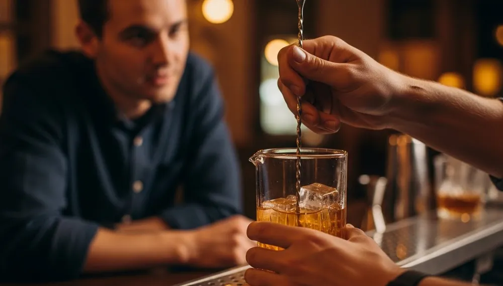 ステア中は話さない