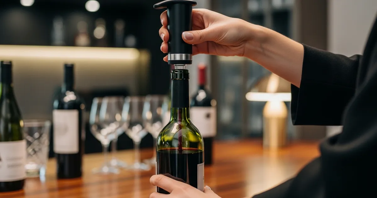 ワインの鮮度を守る「真空ポンプ」。最後の一滴まで美味しく味わうための必須アイテム