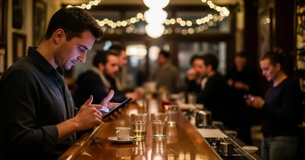 カウンターで「スマホ」は開くべき?プロが教える、沈黙と会話の境界線