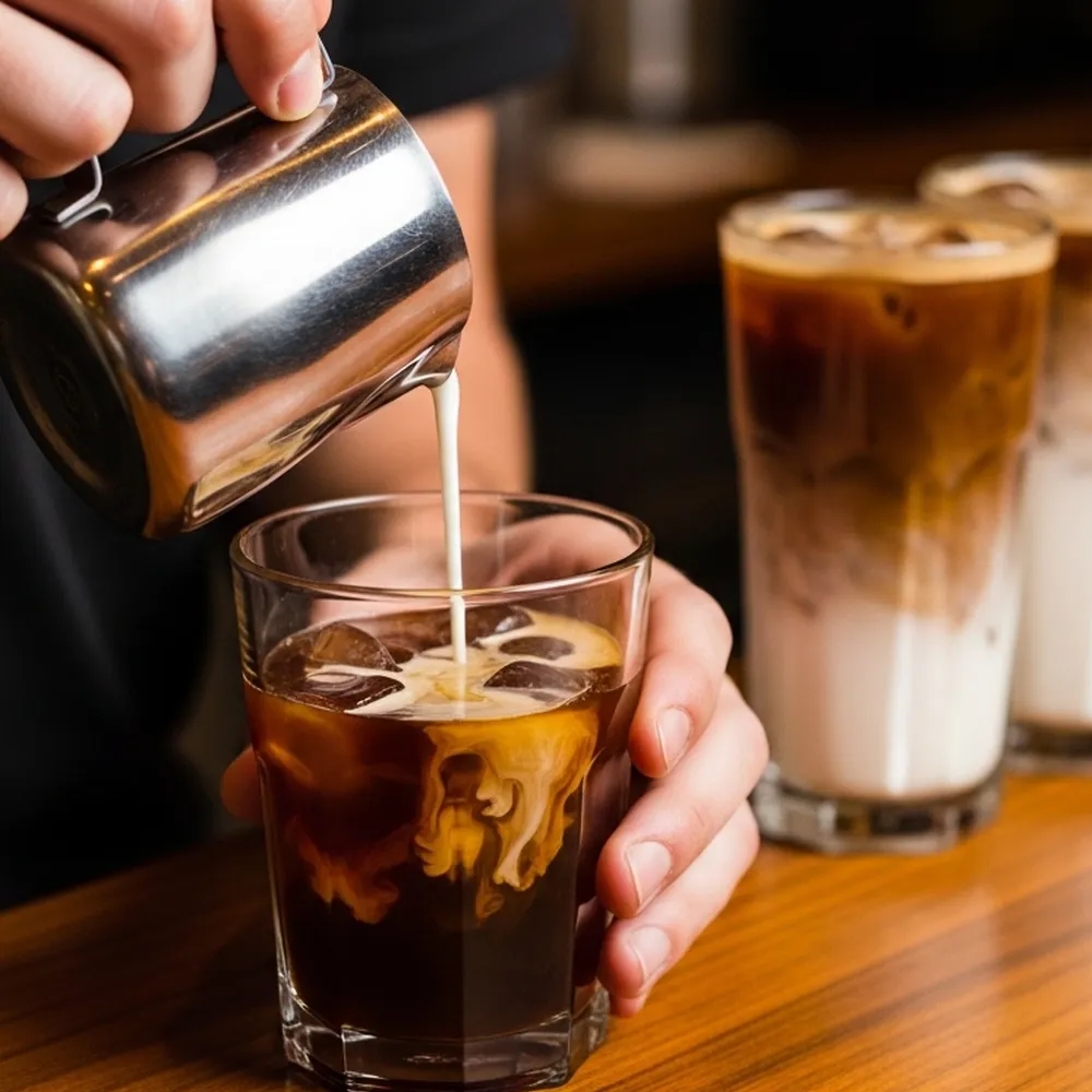 朝のカフェオレ