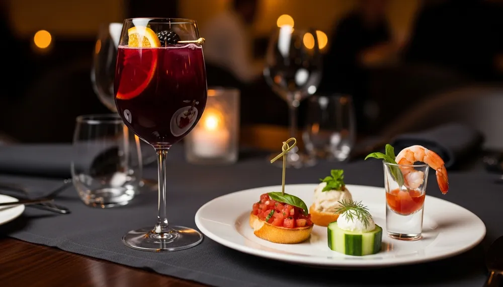 サングリアと合わせて食事