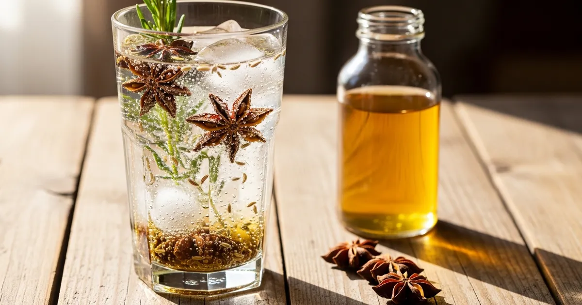 ノンアルコールで再現する「緑の妖精」。アニスとフェンネルが香るアブサン風ソーダ